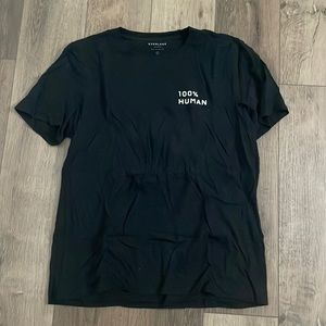Everlane 100% human black t shirt
